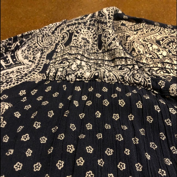 Blue Pattern Dress - Picture 2 of 3